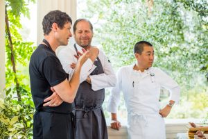 Chef David Kinch (Manresa***), Chef Corey Lee (Benu***) and Chef Matthew Kirkley (COI**).