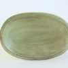 17. medium oval dish (green)